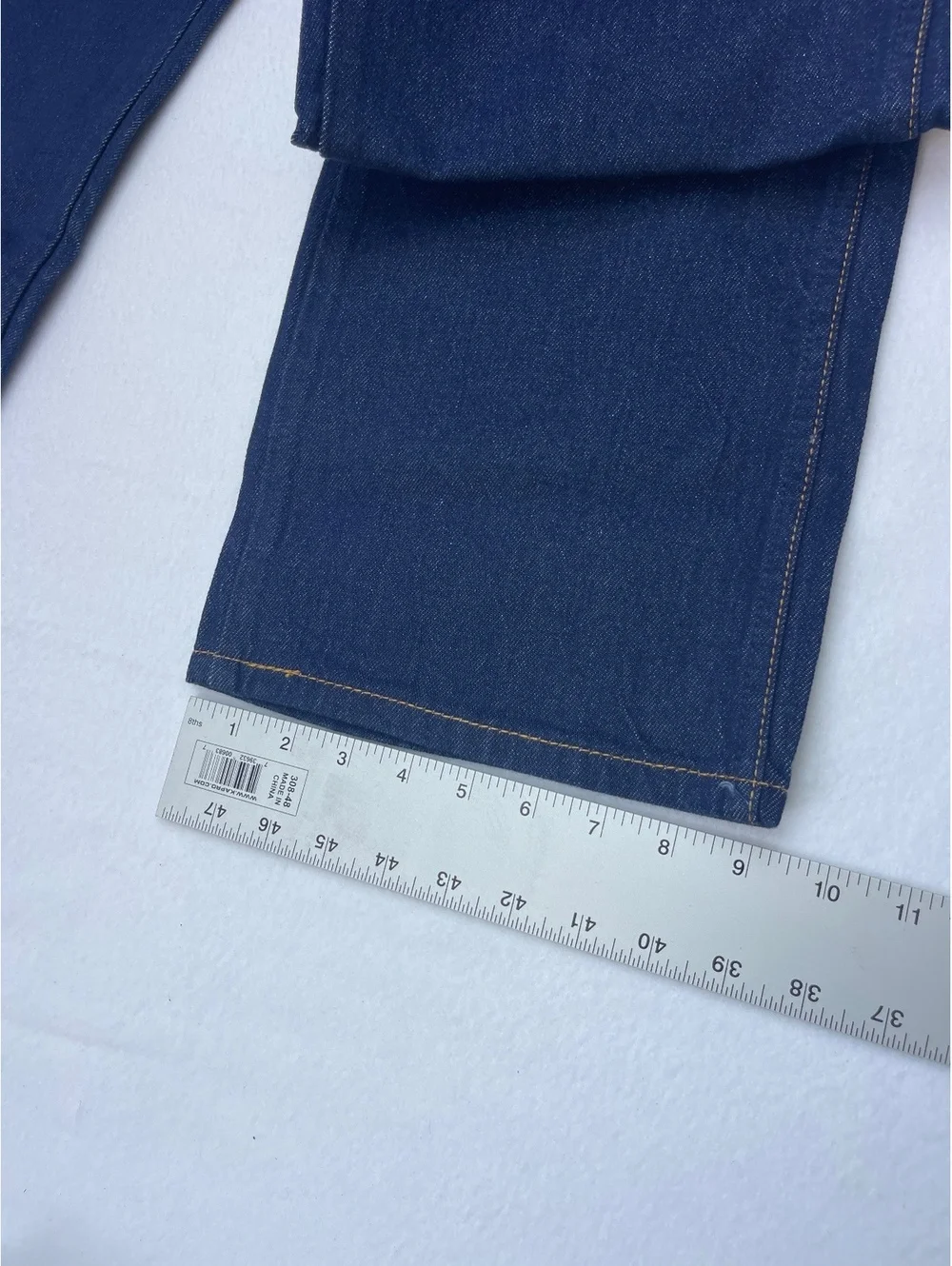 Levi's 557 Western Straight Stretch Jeans 36x29 Dark Blue Denim